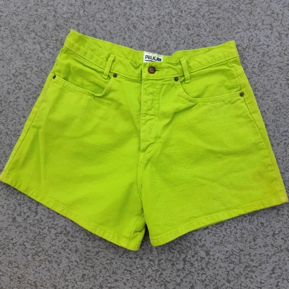 90s Lime Shorts